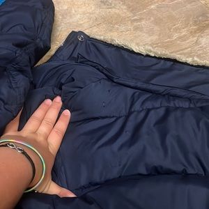 An Aeropostale jacket used and has a few scuffs